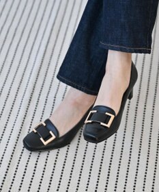 Pointer 日本製 本革バックルパンプス