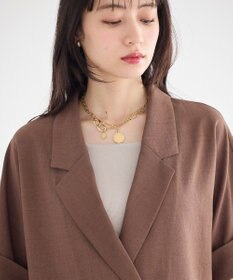 earth music&ecology 【セットアップ対応】リネンライクダブルジャケット