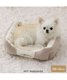 PET PARADISE ペットパラダイス くまちゃん キルトカドラー S  超小型犬 38×32cm