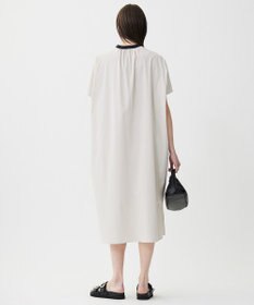 ICB L 【接触冷感・UVカット・洗える】RENUソフトタイプライター バンドカラーワンピース