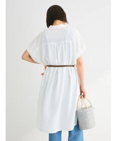 Green Parks ＳＥＴ２点　合皮ベルト＋ミディシャツワンピース