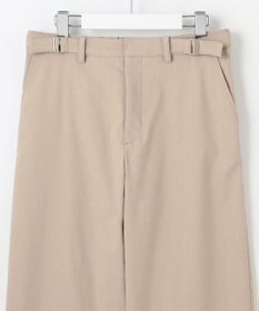 J.PRESS LADIES L 【洗える】リネンストレッチ ワイド パンツ