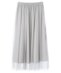 YECCA VECCA ラメチュールギャザースカート