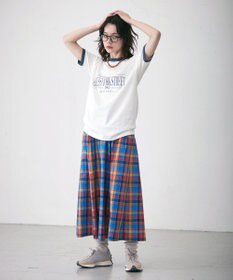 J.PRESS YORK STREET 【WOMEN】チェックフレアスカート