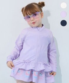 ANY KIDS 【UVカット】フリルラッシュガード ラベンダー