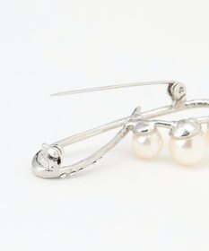 ANY SIS メタルラインパール調 ブローチ