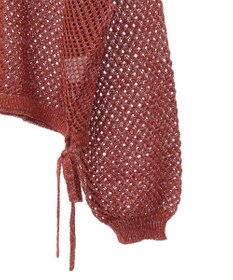 Green Parks ラメメッシュニットプルオーバー