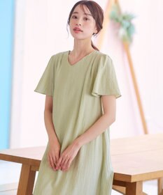 Tiaclasse   カッティングガラスサークルピアス