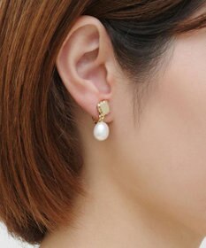 TOCCA CLOVER & PEARL EARRINGS 淡水バロックパールイヤリング