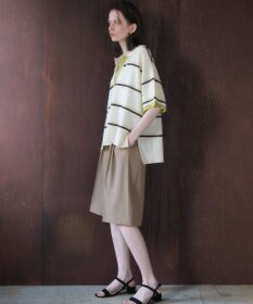 YECCA VECCA 配色ワイドポロニット