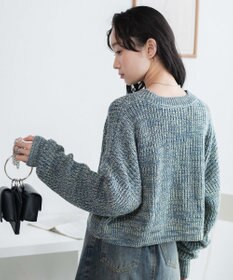 WEGO ミックスカーラーショートニット