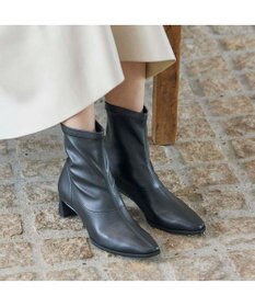 MODE ET JACOMO <carino>【レイン対応】フレアヒールストレッチブーツ
