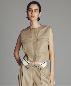 uncrave チノギャバジン ジレブラウス