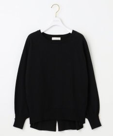 ANY SIS 【CICA加工・選べる9色展開】クルーネックバックスリット ニット