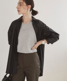 WEGO 【ANGIE VINTAGE】レザーライクシャツ＆スカートセットアップ