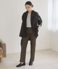 WEGO 【ANGIE VINTAGE】レザーライクシャツ＆スカートセットアップ