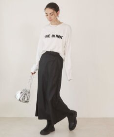 WEGO 【ANGIE VINTAGE】レザーライクシャツ＆スカートセットアップ