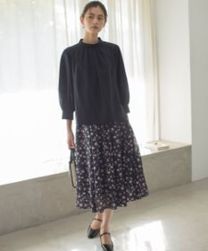 組曲 S リヨセルシャーティングハイネック ブラウス