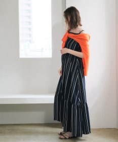 YECCA VECCA ハイゲージミドル丈Vネックカーディガン