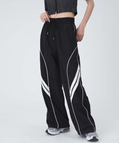 WEGO 【ウエストゴム】パイピングトラックパンツ