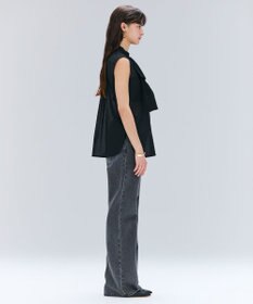 BEIGE， 【洗える】MOYE / シアーウールビックボウタイブラウス