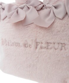 Maison de FLEUR ピンクマニア2Wayファーリボンバッグ