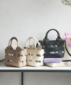 style code 【MERCURYDUO/マーキュリーデュオ】軽量メッシュ　花柄巾着付ミニトートバッグ