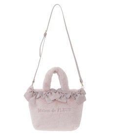 Maison de FLEUR ピンクマニア2Wayファーリボンバッグ