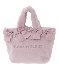 Maison de FLEUR ピンクマニア2Wayファーリボンバッグ