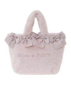 Maison de FLEUR ピンクマニア2Wayファーリボンバッグ