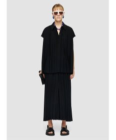 JOSEPH エアリープリッセ　ポロカラーブラウス