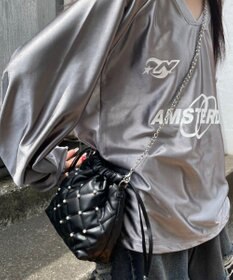 WEGO 巾着チェーンショルダー