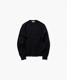 ATON FINE COMPACT COTTON | クルーネックカーディガン