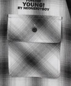 WEGO 【ユニセックス着用ITEM】グラフィックオンブレチェックシャツ（LS）