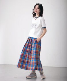 J.PRESS YORK STREET 【WOMEN】チェックフレアスカート