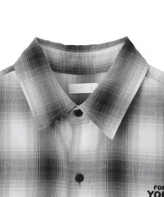 WEGO 【ユニセックス着用ITEM】グラフィックオンブレチェックシャツ（LS）