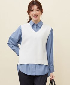 ANY SIS 【前後着用可】2WAYニット ベスト