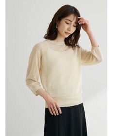 Green Parks ＳＥＴ２点　ラメすかしニット＋キャミソール