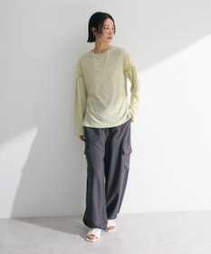 Green Parks シアー切替長袖プルオーバー