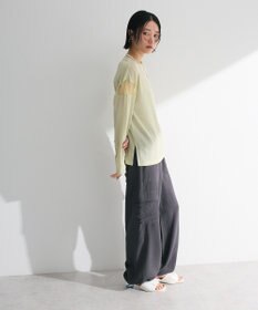 Green Parks シアー切替長袖プルオーバー