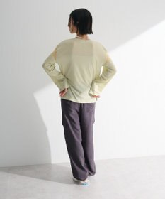 Green Parks シアー切替長袖プルオーバー