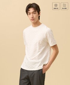 J.PRESS MEN クールビズ対応【接触冷感 / 吸水速乾】【J.PRESS PREMIUM JERSEY】アーガイルリンクス Tシャツ ホワイト系