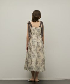 GRACE CONTINENTAL シアージャガードティアードワンピース