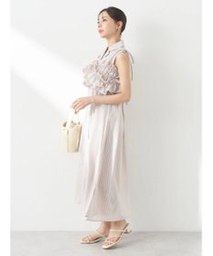 earth music&ecology ＳＥＴ２点シャーリングビスチェ×シャツワンピース