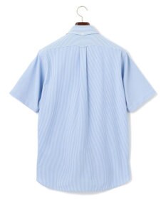 J.PRESS MEN 酷暑の清潔感もこれ一枚で【吸水速乾 / 抗菌防臭 / 防シワ】【J.PRESS OXFORD JERSEY】カノコインレイマイクロストライプ 半袖シャツ / B.D.