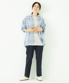 JOSEPH ABBOUD MOUNTAIN 【SPACE】OGビッグボーダー シャツ