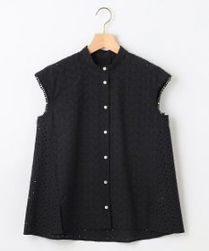 組曲 L エンブロイダリーレースノースリーブ ブラウス