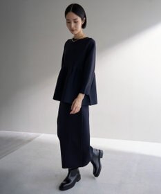 UNFILO L ポリエステルフォルム Ｉラインスカート