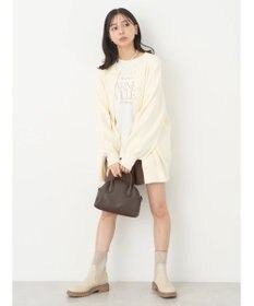 earth music&ecology やわらかタッチミドル丈カーディガン