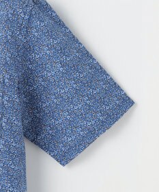 JOSEPH ABBOUD 【キングサイズ・清涼・リネンブレンド】コットンリネン ボイルフラワープリント 半袖シャツ